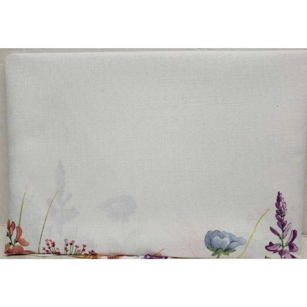 Textured Printed Fabric Tablecloth 60